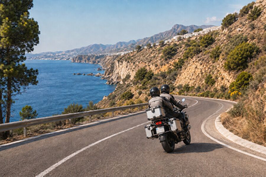 Alquiler de una BM 1200 para que Rami la lleve a Maca por la Costa del Sol